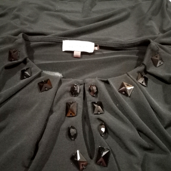 Black Calvin Klein Blouse with beaded detail Size S - Picture 1 of 5